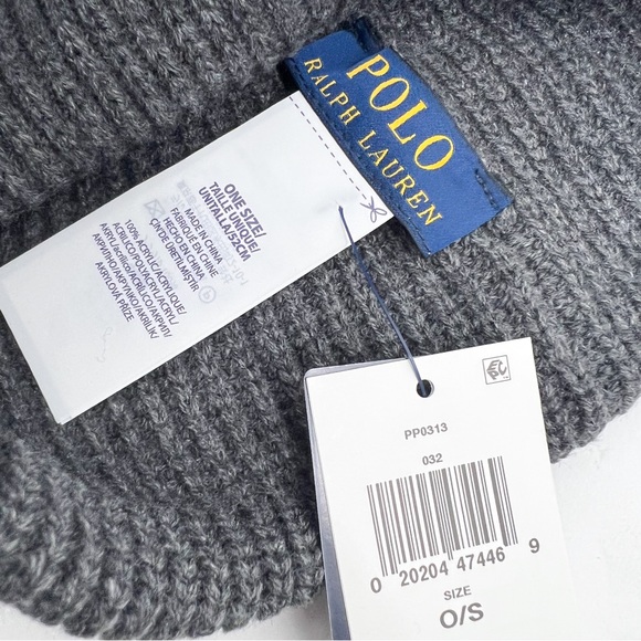 Polo Ralph Lauren POLO SCRIPT RL SKI CLUB PATCH Design Cuffed Beanie - Picture 12 of 13
